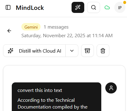 Archived conversation details
