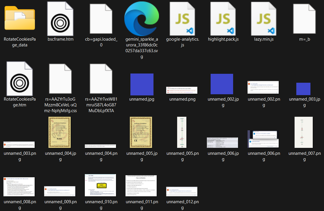 Selecting artifact files